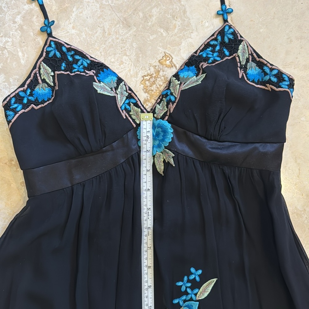 Sue Wong 100% Silk Dress Size 4 - Picture 8 of 9